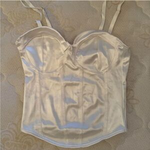 h&m divided corset like top